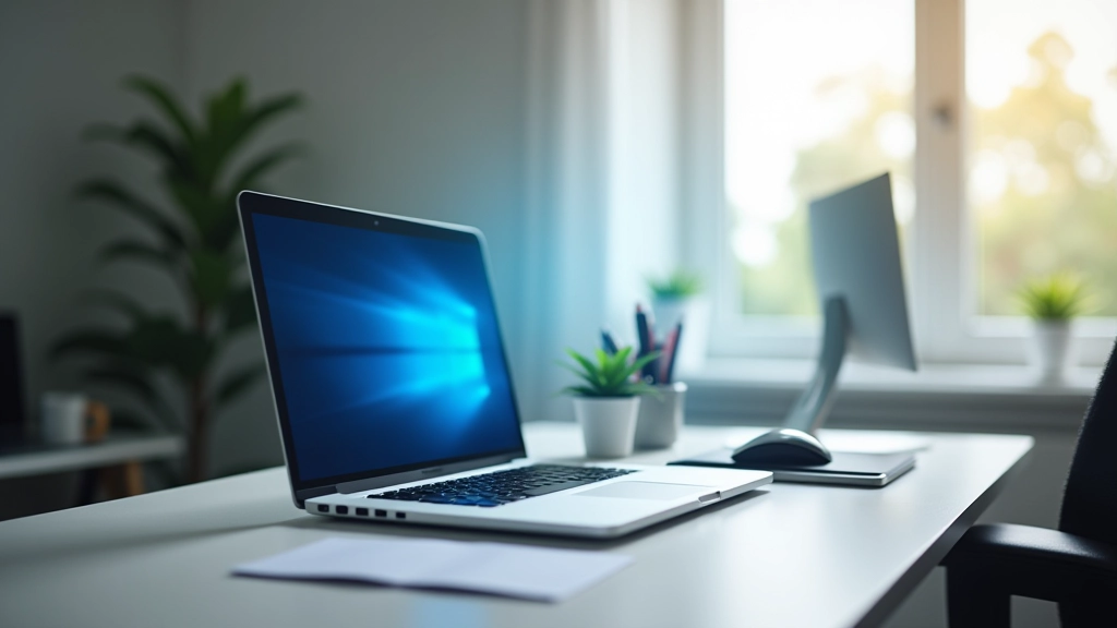 Ambiente moderno de escritório com computador e ferramentas de diagnóstico